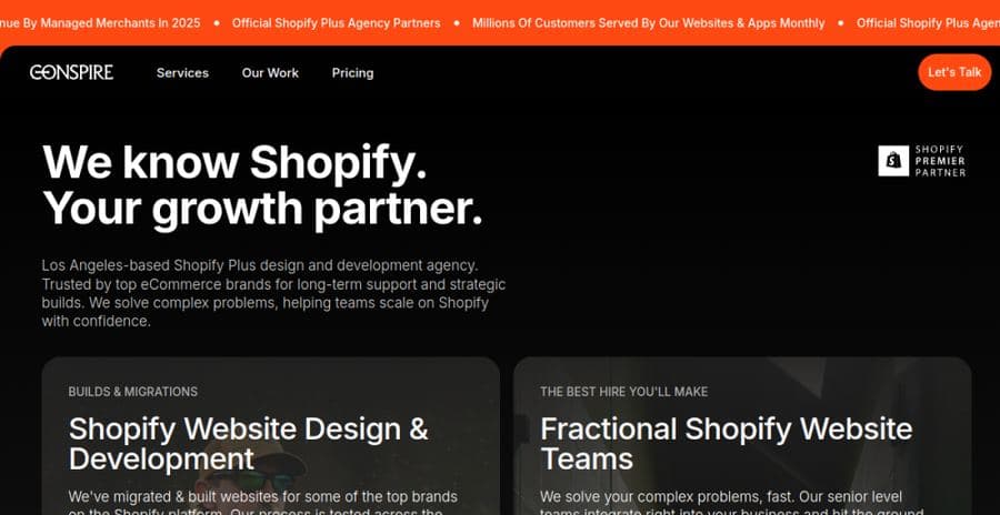 Conspire Agency website