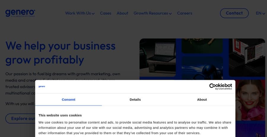 Genero website