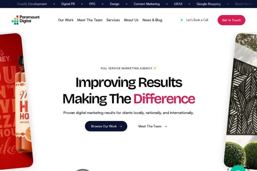 Paramount Digital website