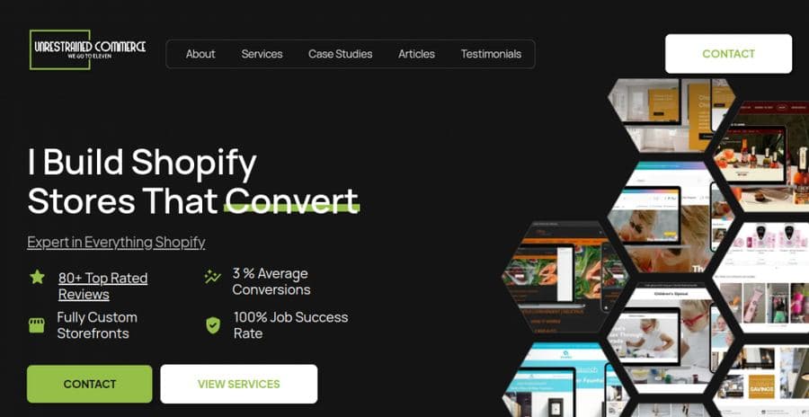 Unrestrained Commerce website