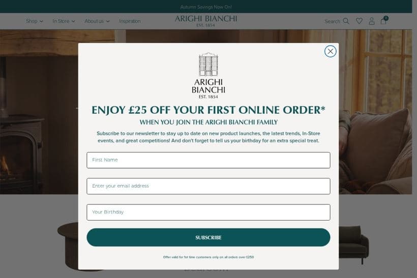 Arighi Bianchi storefront, a client of Paramount Digital
