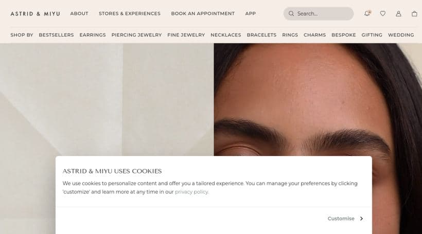 Astrid & Miyu storefront, a client of By Association Only