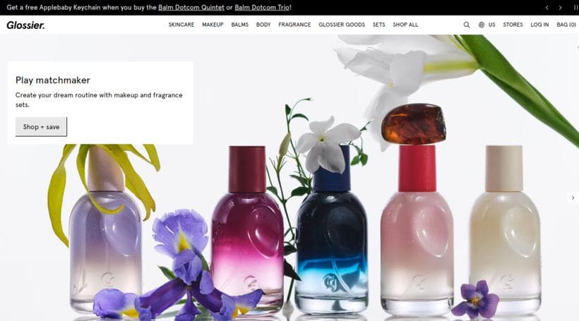 Glossier storefront, a client of SDG