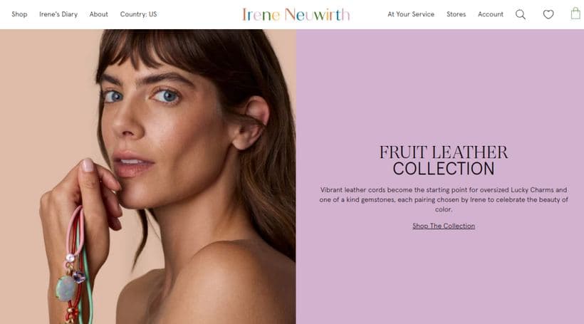 Irene Neuwirth storefront, a client of Wonderful