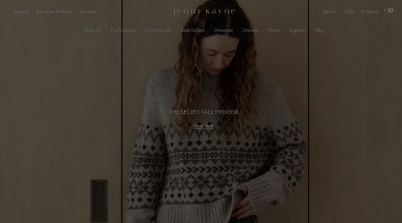 Jenni Kayne storefront, a client of SDG