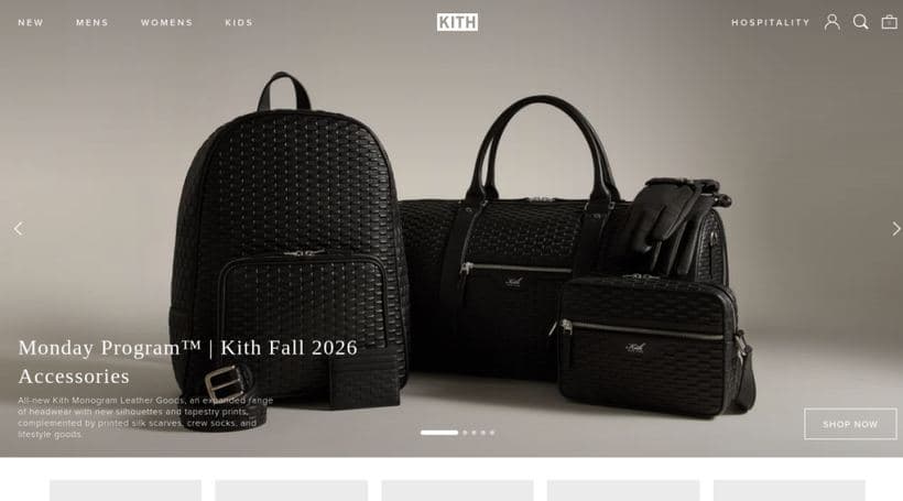Kith storefront, a client of Avex Designs