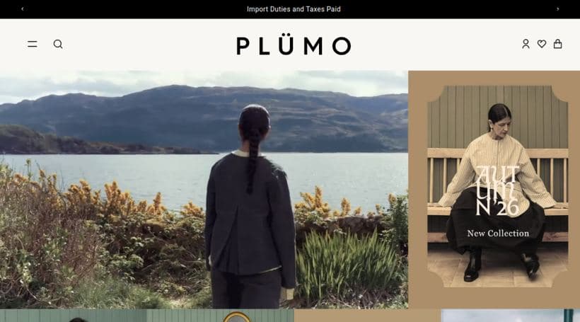 Plumo storefront, a client of Squashed Pixel