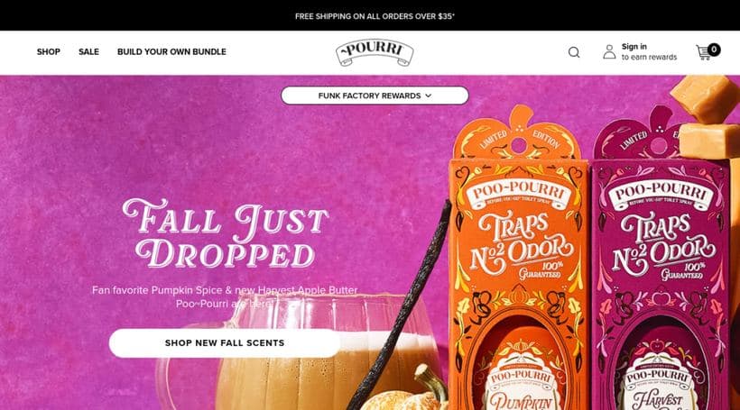 Poo-Pourri storefront, a client of NINE15