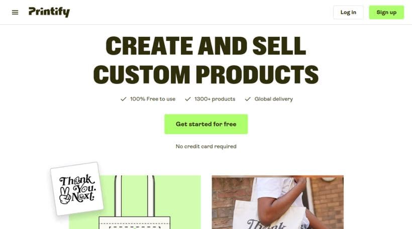 Printify storefront, a client of WD Market