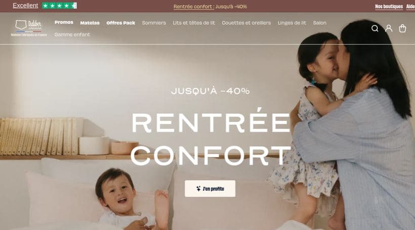 Tediber storefront, a client of Axome