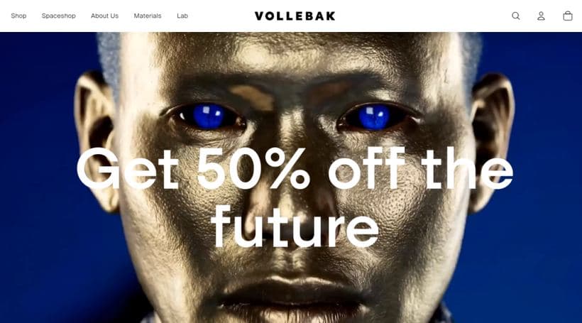 Vollebak storefront, a client of We Make Websites