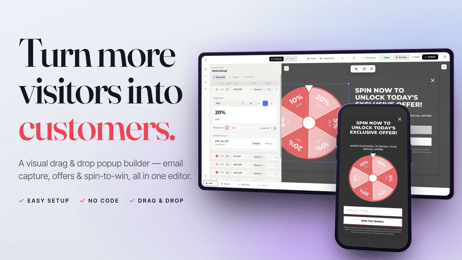 WooHoo Spin Wheel Popup shown on its Shopify App Store listing.