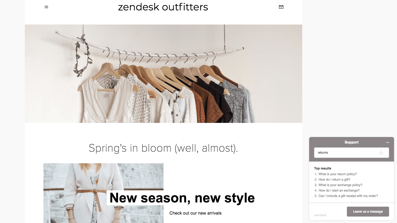 Zendesk shown on its Shopify App Store listing.