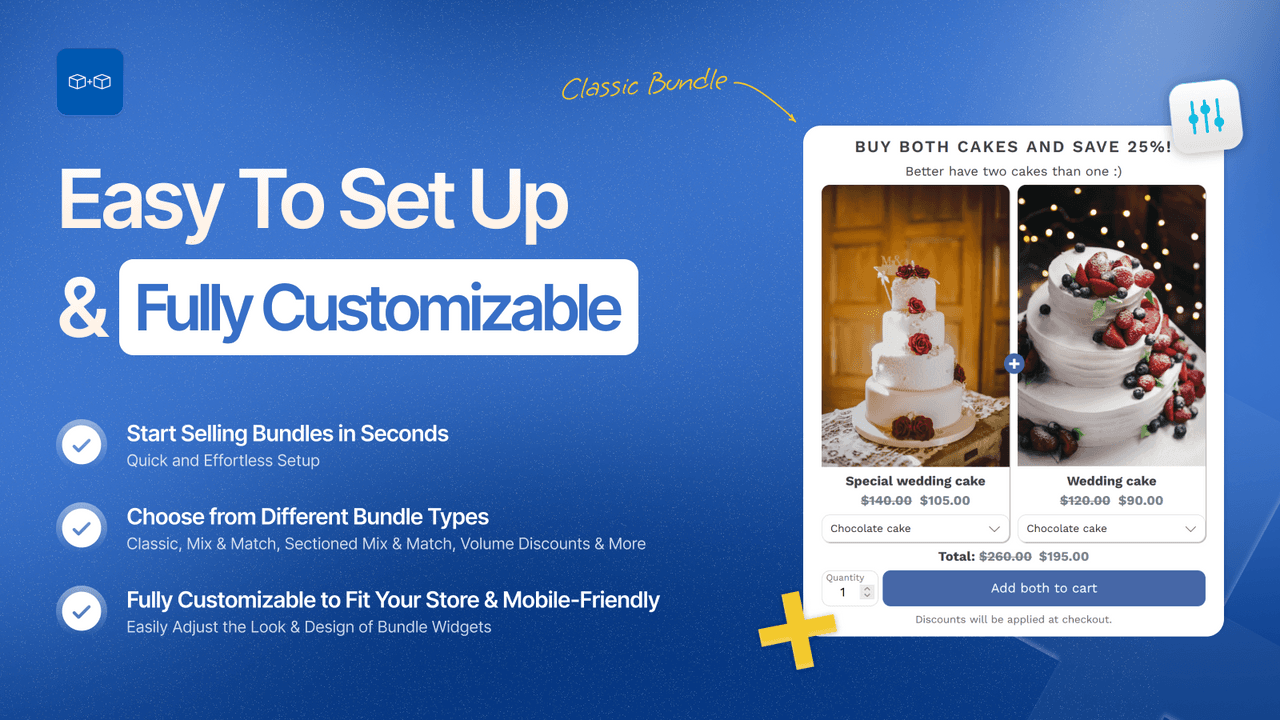 Bundler Product Bundles showing a bundle discount builder.