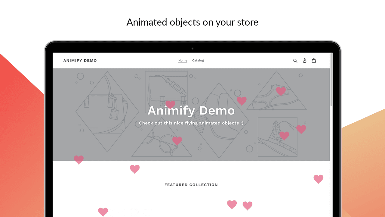 Animify showing scroll-triggered reveal animations on store sections.