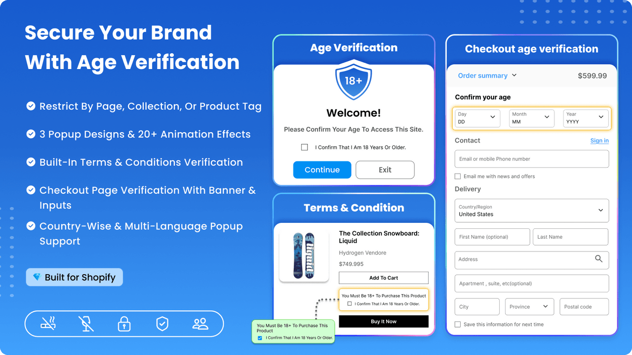 AVP showing a customizable age-verification popup.
