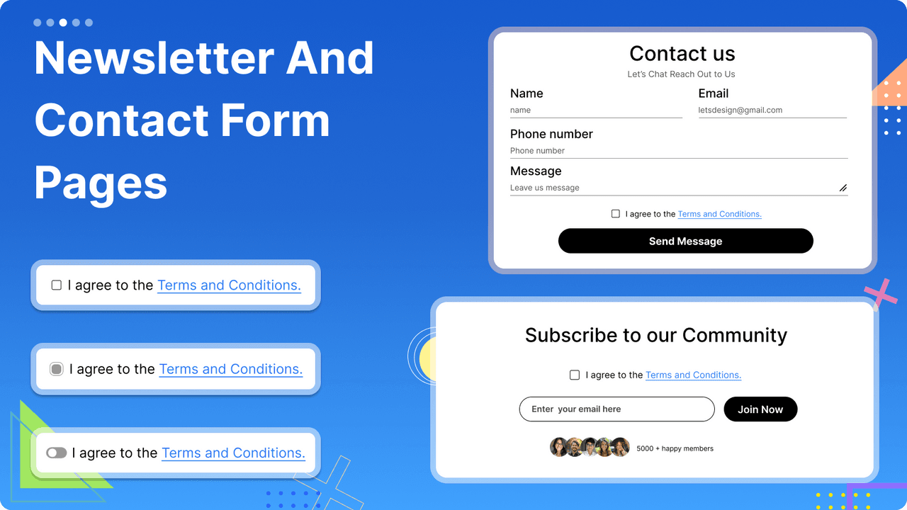 TC adding a budget terms and condition checkbox.