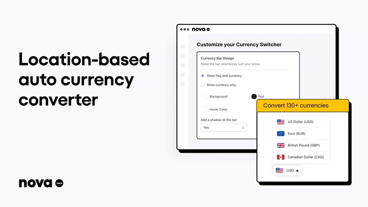Nova Multi Currency Converter auto-switching currency by visitor location.