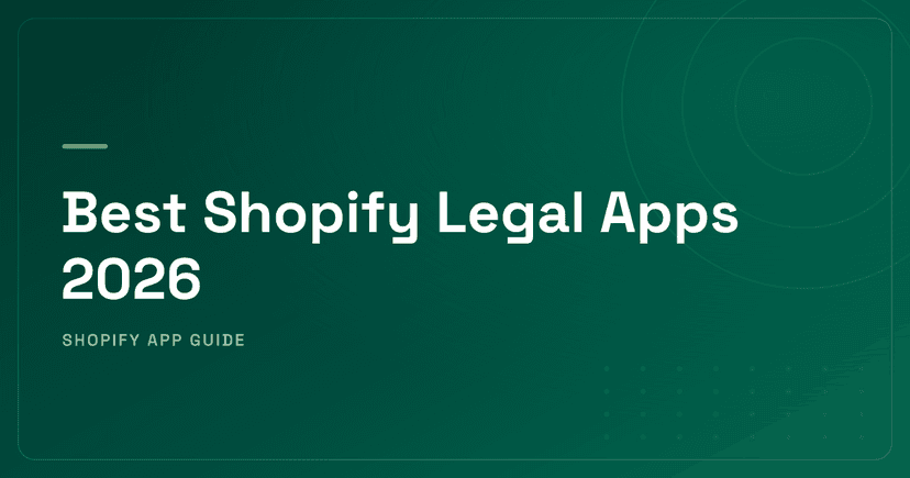 Best Shopify Legal Apps 2026 — Policies, GDPR Cookie Consent, Age Verification & ADA Accessibility Ranked