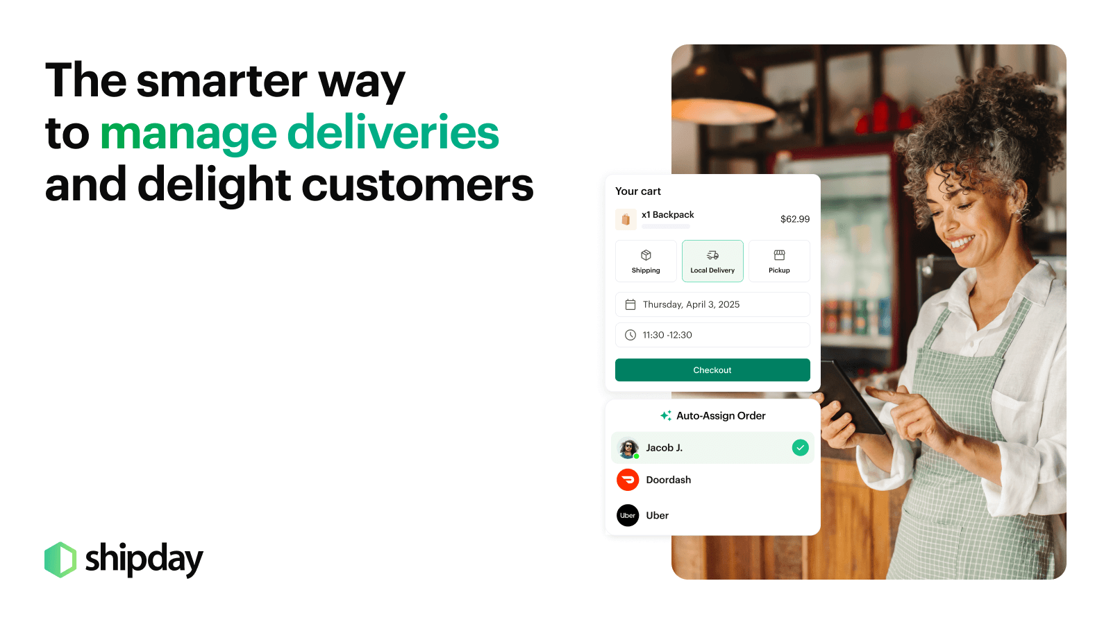 Shipday Local Delivery shown on its Shopify App Store listing.