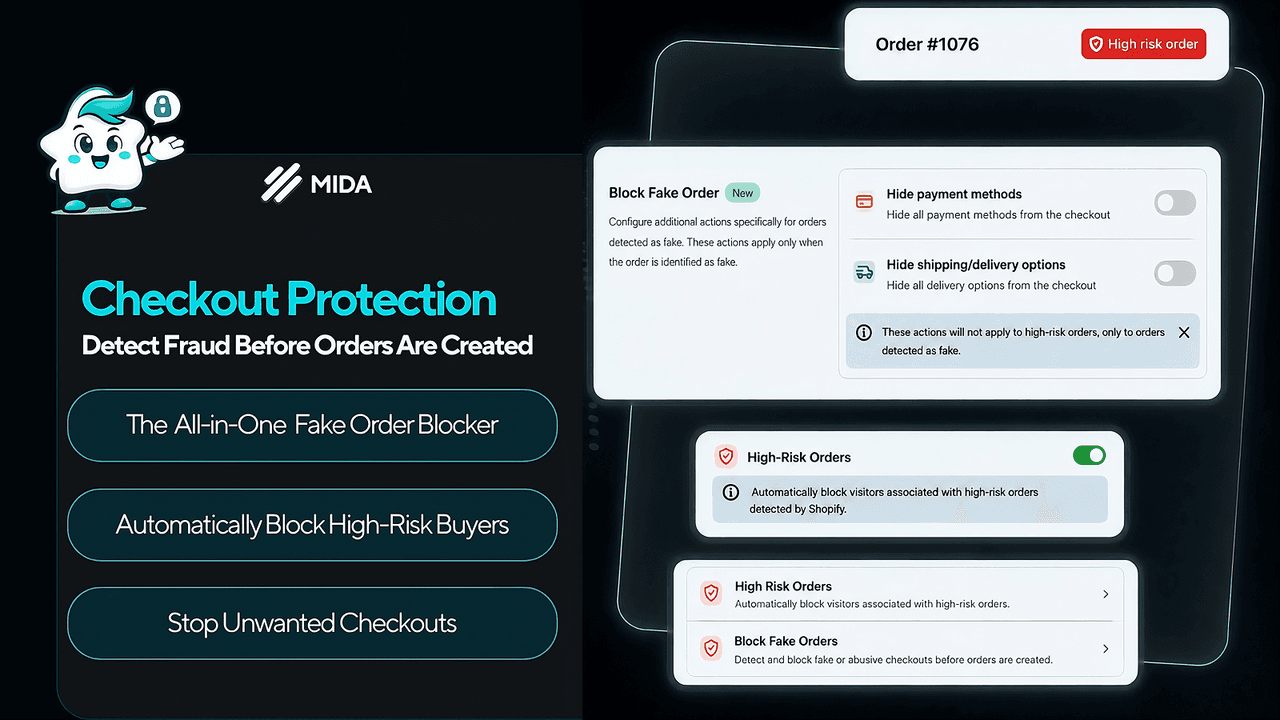 MIDA blocking bots, fake traffic and abusive IPs.