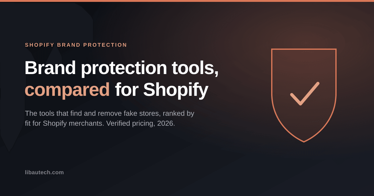 Brand protection tools for Shopify, compared and ranked by fit, 2026.