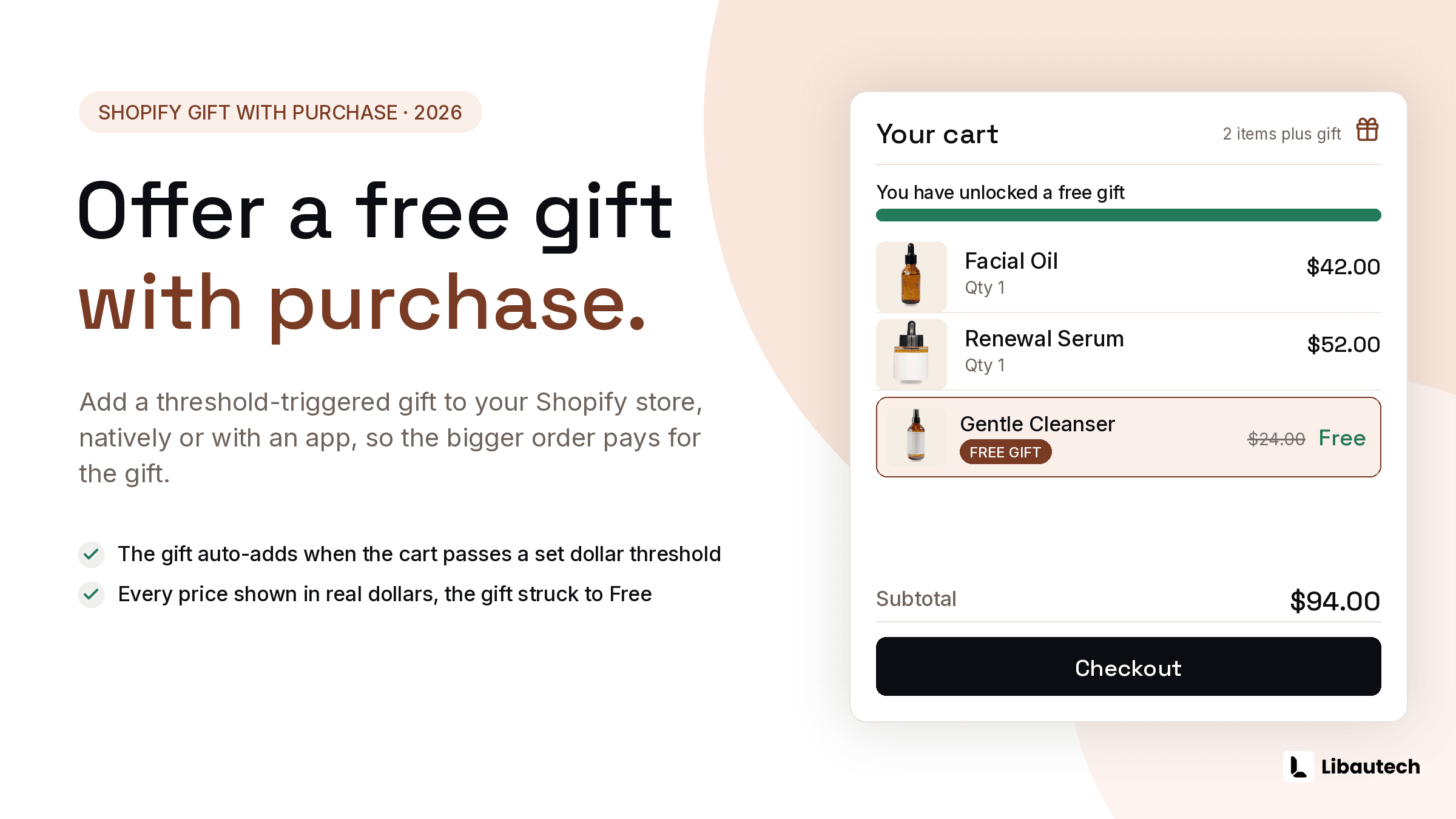 How to Offer a Free Gift with Purchase on Shopify (2026)