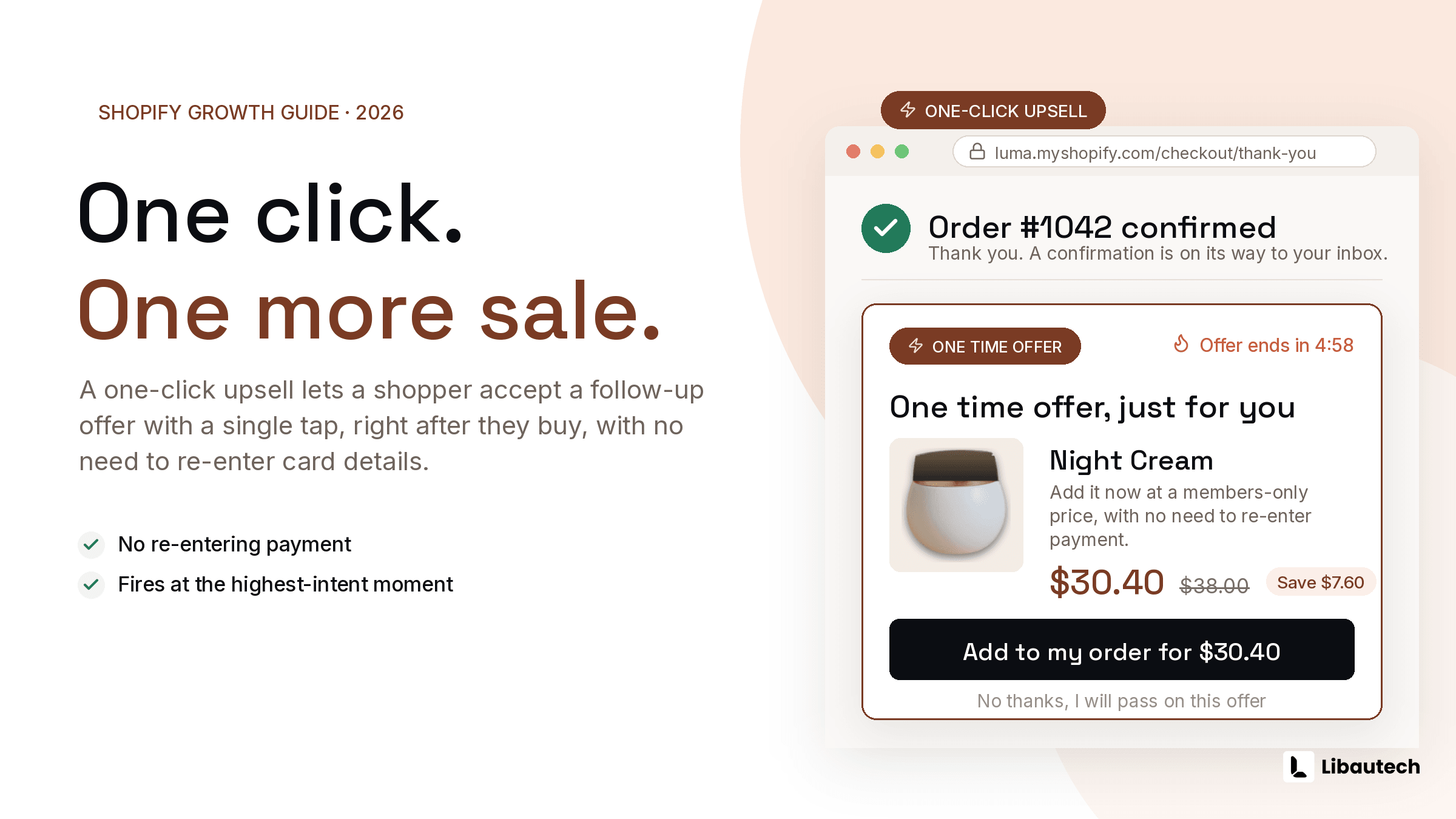 What Is a One-Click Upsell on Shopify? (And How to Set One Up in 2026)