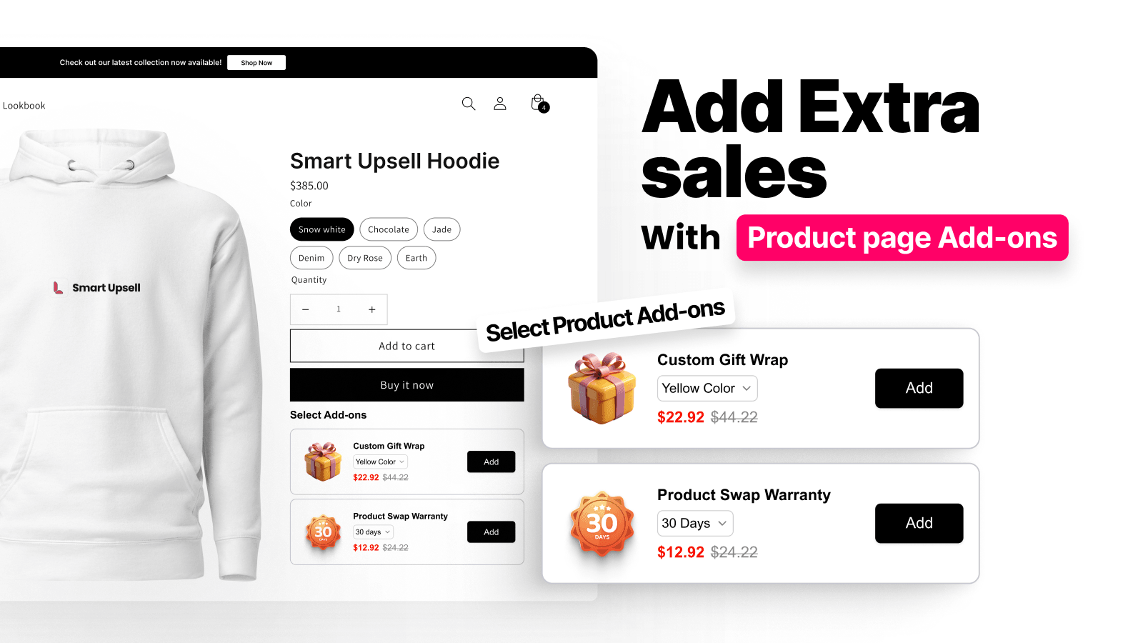 Shopify Product Add-Ons: Set Up Upsell & Cross-Sell (2026)