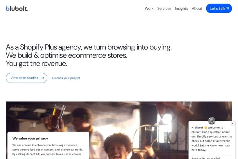 Blubolt website
