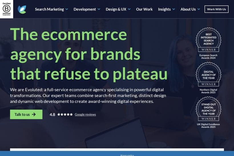 Evoluted website