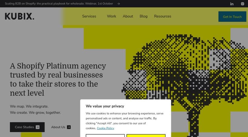 Kubix Media website