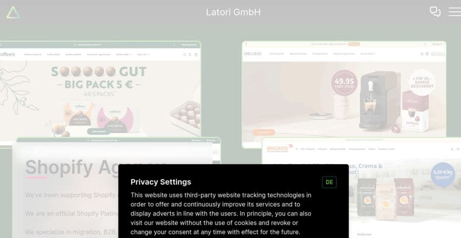 Latori GmbH website