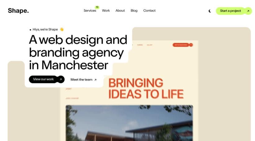 MadeByShape website