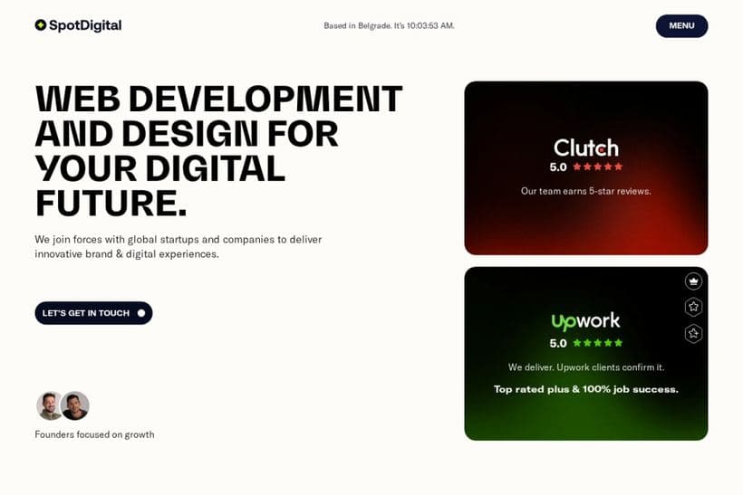 Spot Digital website