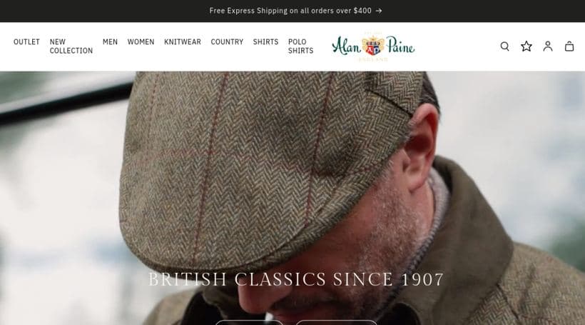 Alan Paine storefront, a client of magic42