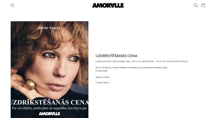 Amoralle storefront, a client of Merceflow