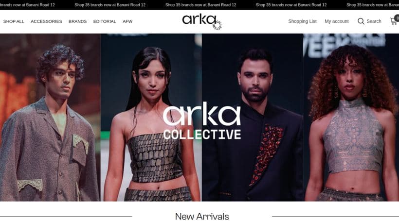 Arka Studio storefront, a client of Xixify