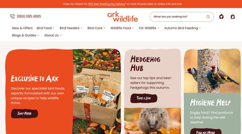 Ark Wildlife storefront, a client of Kubix Media