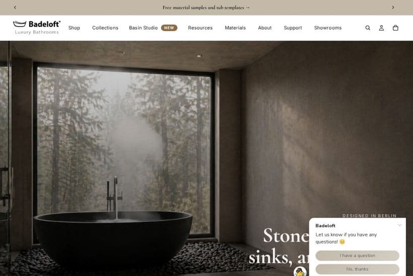 Badeloft storefront, a client of Neat Digital