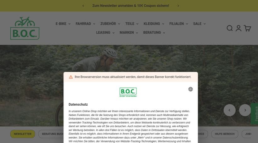 B.O.C. storefront, a client of Latori GmbH