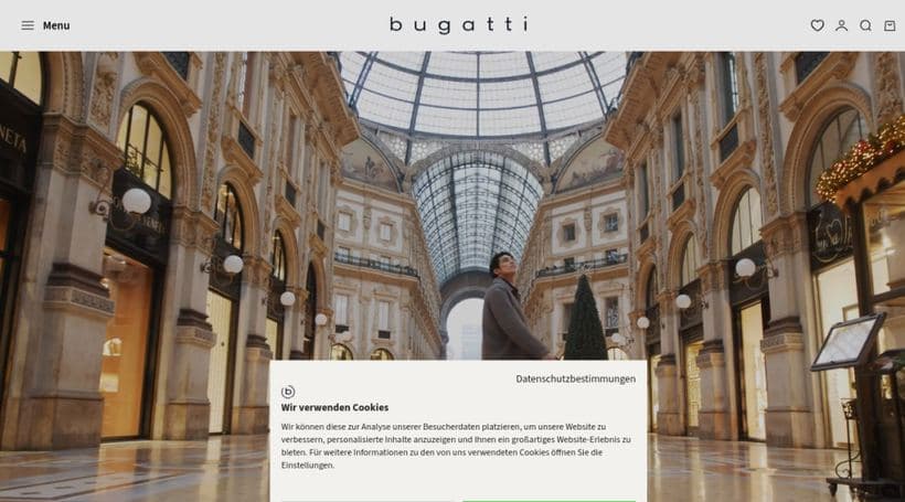 bugatti storefront, a client of Eshop Guide GmbH