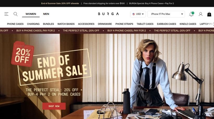 Burga storefront, a client of One More Agency
