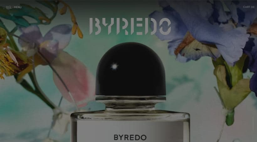 Byredo storefront, a client of Vaimo