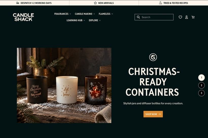 Candle Shack storefront, a client of Digital Six