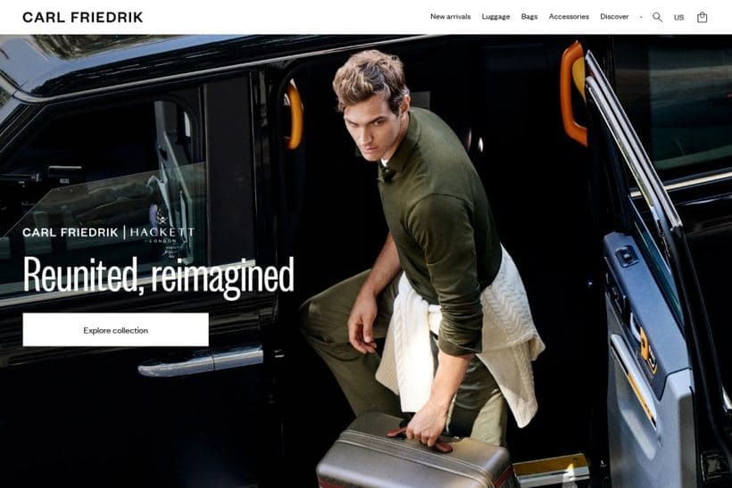 Carl Friedrik storefront, a client of Codersy
