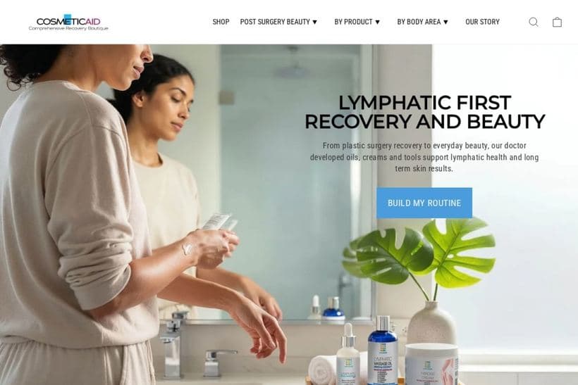 CosmeticAid storefront, a client of Byteout