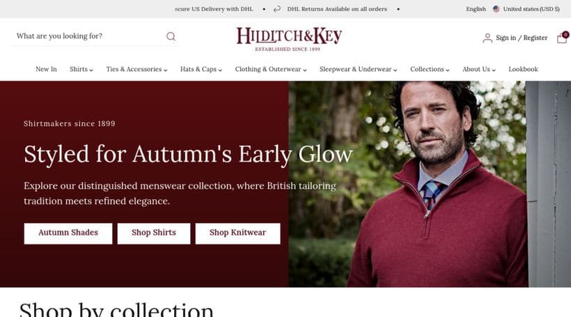 Hilditch & Key storefront, a client of Kubix Media