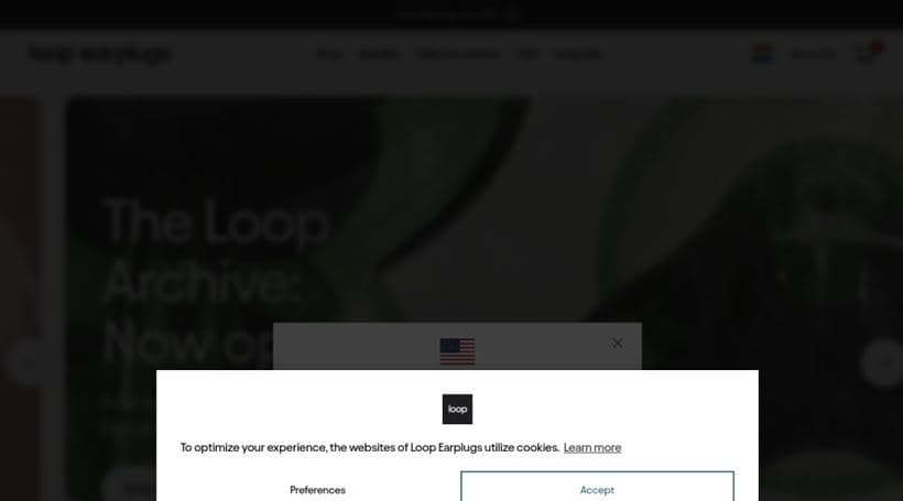 Loop Earplugs storefront, a client of E-Commerce Studio