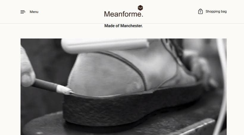 Meanforme storefront, a client of Pixel Kicks